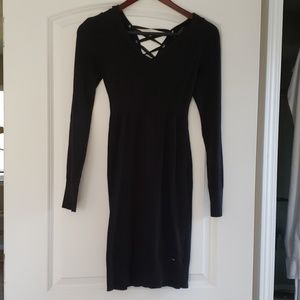 Black Guess Sweater Dress